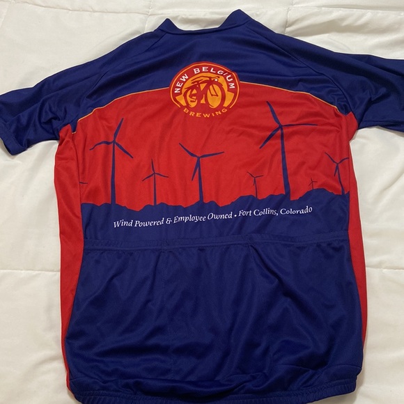 Biker Fat Tire New Belgium Cycling Jersey - Picture 4 of 6
